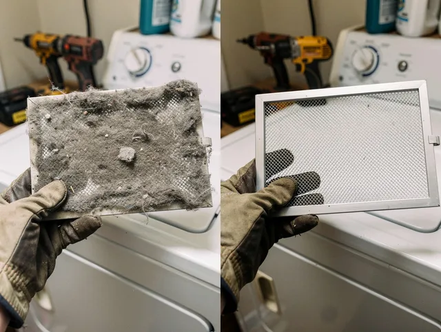 Professional lint trap cleaning by Mahoning Dryer Vent Cleaning in Mahoning
