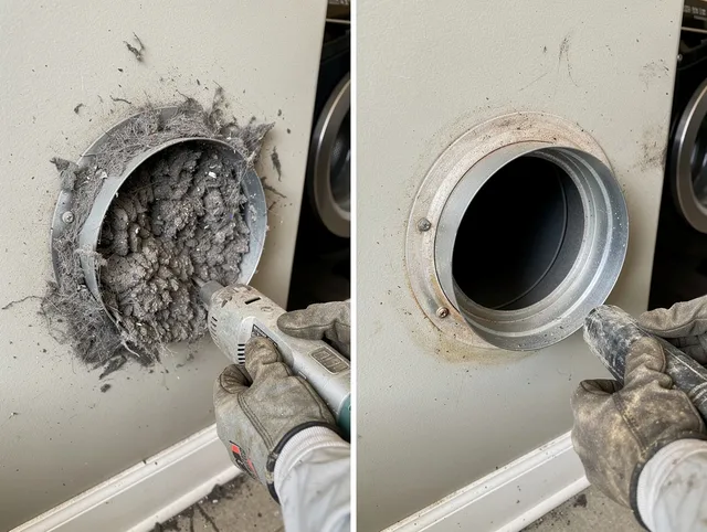 Professional clogged vent cleaning by Mahoning Dryer Vent Cleaning in Mahoning