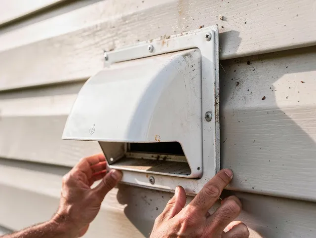 Mahoning Dryer Vent Cleaning technician delivering thorough residential dryer vent cleaning service in Mahoning
